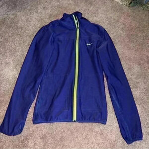 Womens Nike indigo blue Lightweight Jacket Size XS zipper vintage